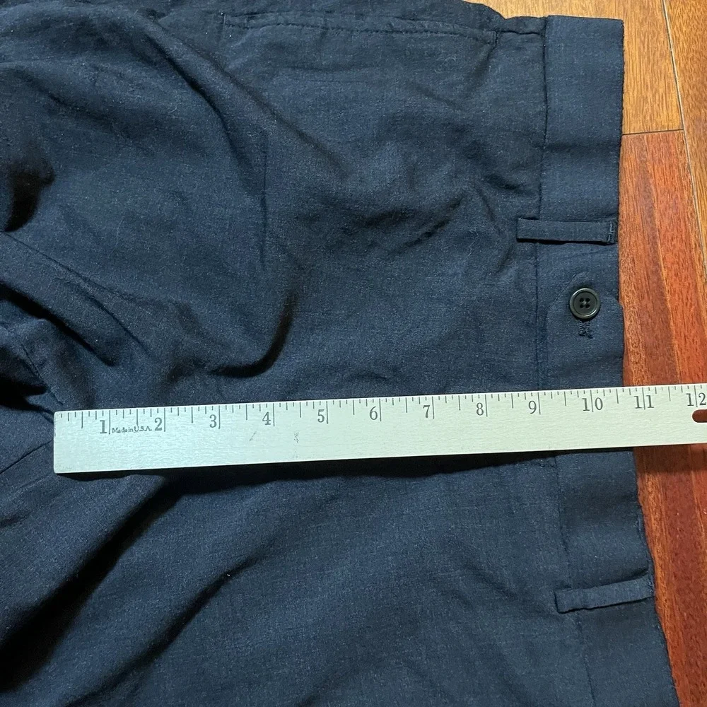 BROOKS BROTHERS Pants Men 32x32 Blue Classic Fit Wool Blend Stretch Preppy